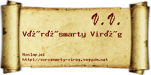 Vörösmarty Virág névjegykártya