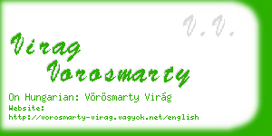 virag vorosmarty business card