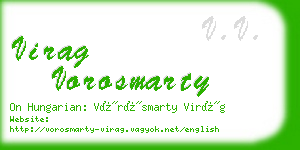 virag vorosmarty business card